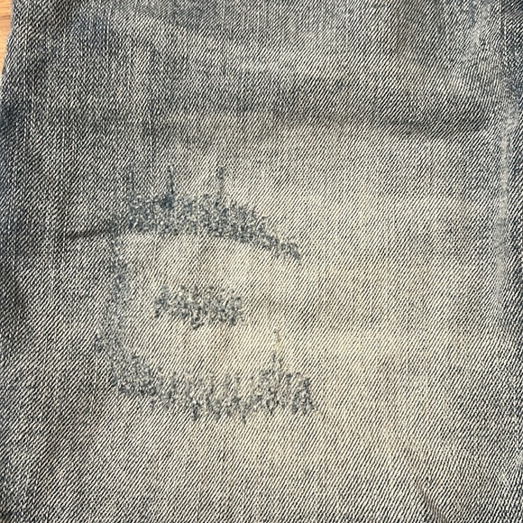 Anthropologie Pilcro Denim Blue Women's Shorts Distressed Size 27 - Picture 10 of 12